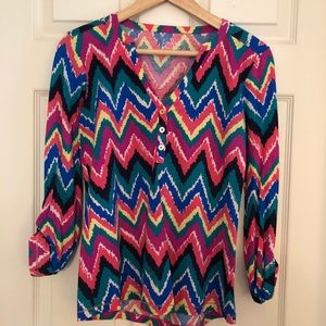Lilly Pulitzer Hearts a Flutter Top